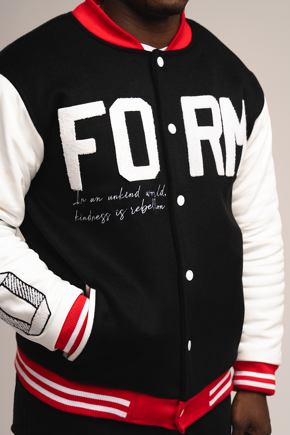 FORMLESS - "Broken Crayon" Varsity Jacket